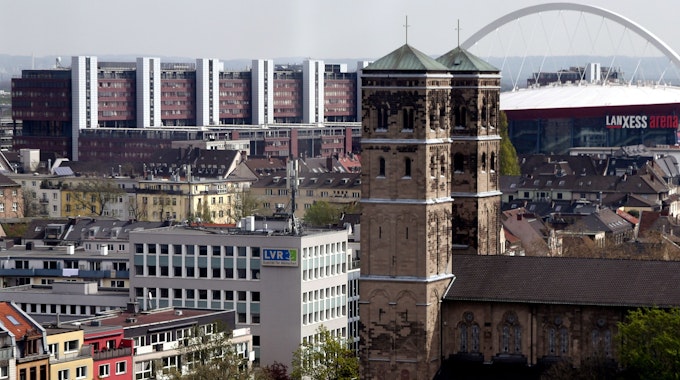 Blick auf Köln vom Deutzer Riesenrad aus