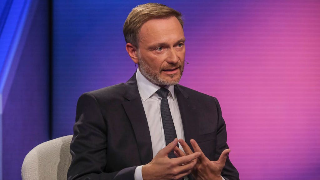 Christian Lindner am Dienstag in der ARD-Talkshow „Maischberger“.