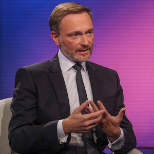 Christian Lindner am Dienstag in der ARD-Talkshow „Maischberger“.