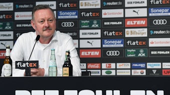 Daniel Farke neuer Cheftrainer bei Borussia Mönchengladbach Roland Virkus Sportdirektor Mönchengladbach *** Daniel Farke new head coach at Borussia Mönchengladbach Roland Virkus Sports Director Mönchengladbach xRx