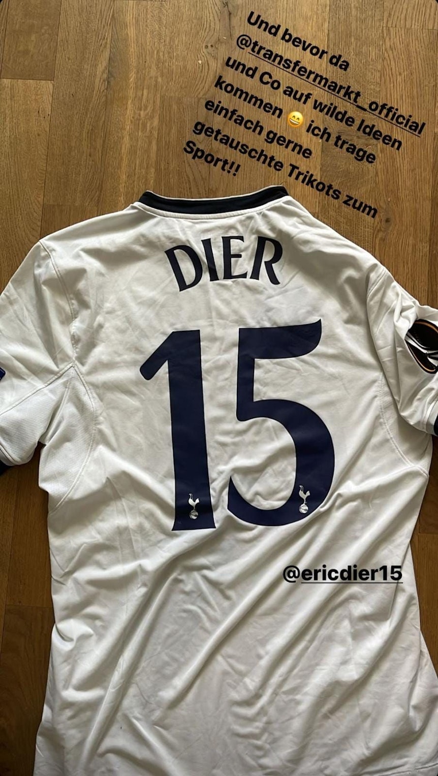 Mats Hummels erklärt auf Instagram, wieso er das Trikot von den Tottenham Hotspurs trägt.