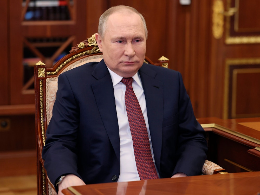 Der russische Präsident Wladimir Putin während eines Treffens im Kreml.