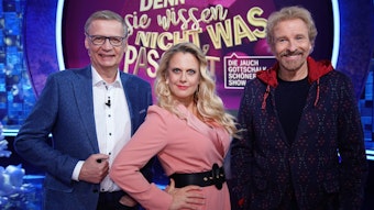 Barbara Schöneberger, Günther Jauch (l.) und Thomas Gottschalk.

Die Verwendung des sendungsbezogenen Materials ist nur mit dem Hinweis und Verlinkung auf RTL+ gestattet.
