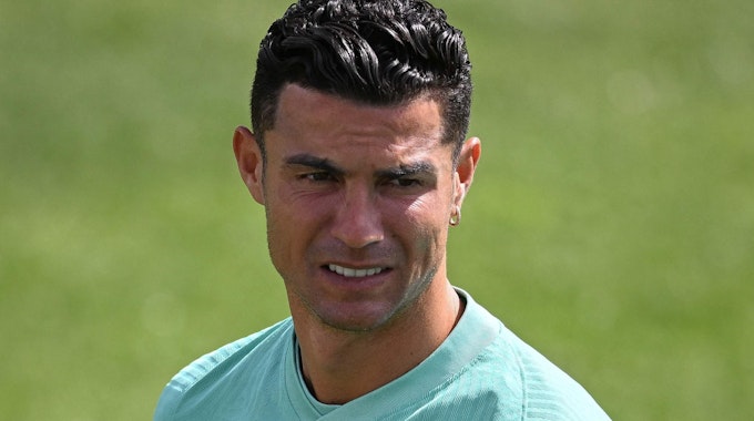 Cristiano Ronaldo im Training der portugiesischen Nationalmannschaft