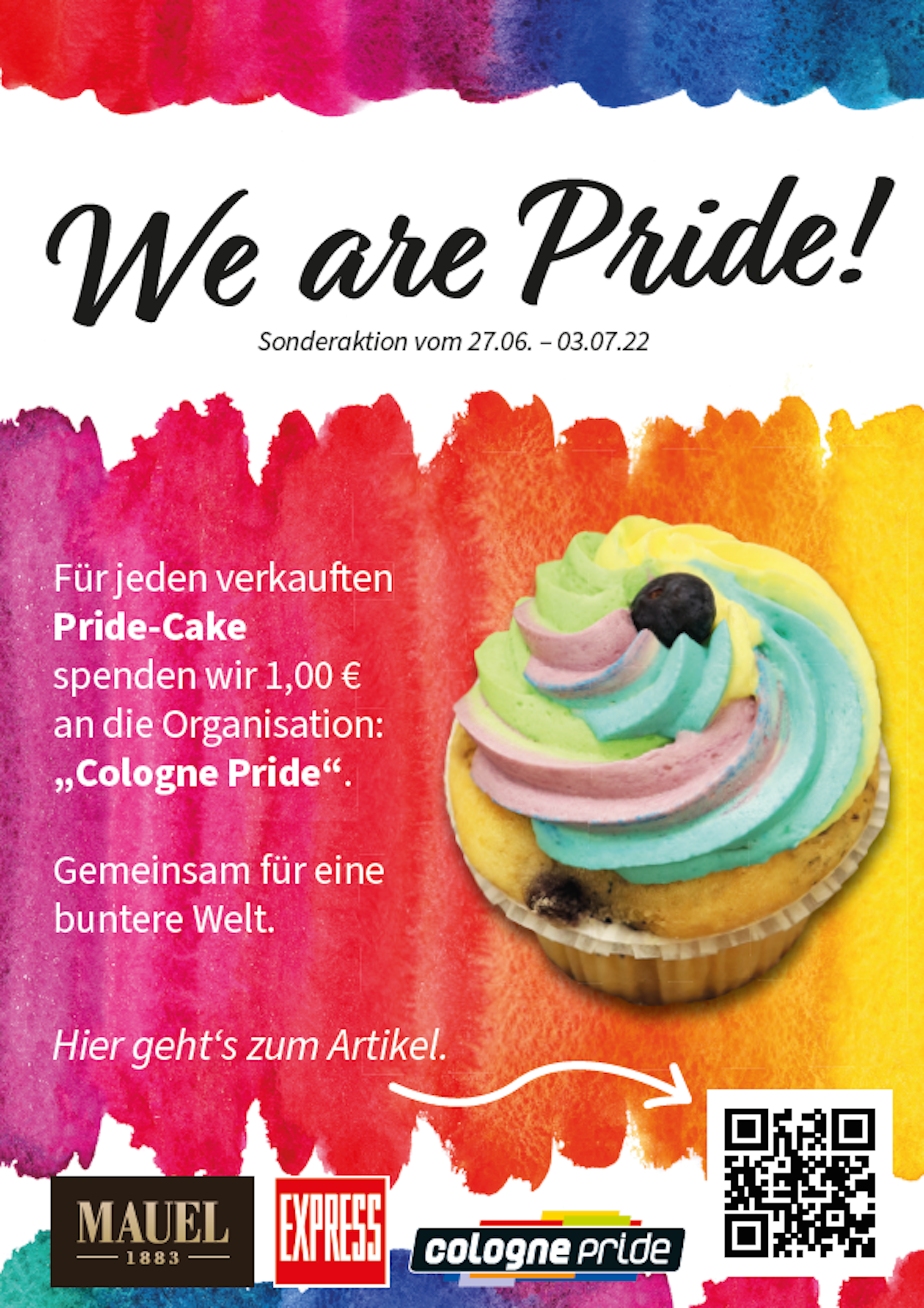 Plakat zur Pride-Cake zum CSD 2022