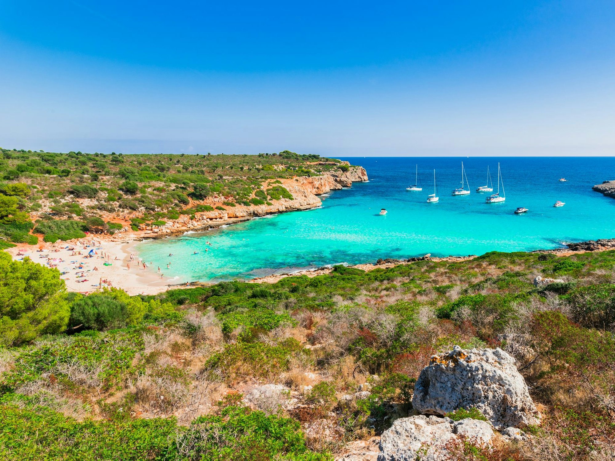 Zu den schönsten Stränden im Osten von Mallorca zählt die Cala Varques.