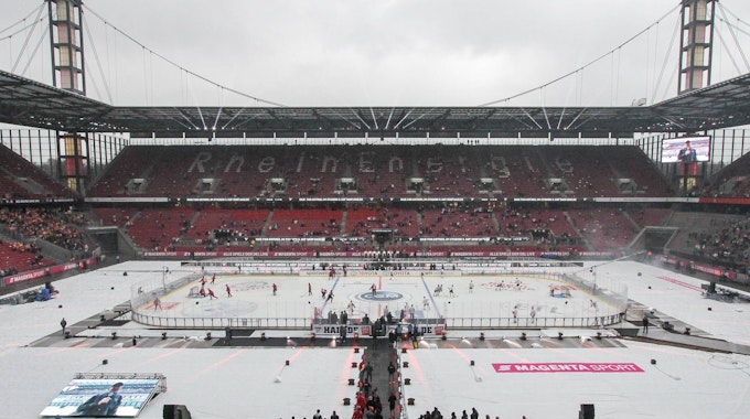 Wintergame 2019: Kölner Haie gegen. Düsseldorfer EG – Blick ins Stadion.