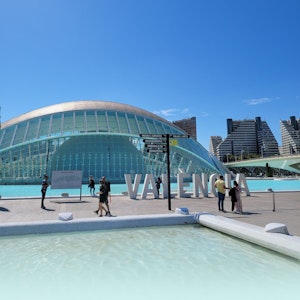 Foto der Ciutat de les Arts i les Ciencies in Valencia vom September 2021