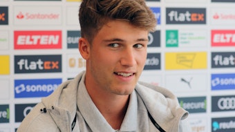 Tom Gaal von Borussia Mönchengladbach am 6. Juli 2022 im Pressegespräch im Trainingslager am Tegernsee in Rottach-Egern.