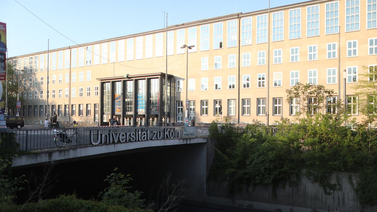 Das Gebäude der Universität zu Köln am 3. Mai 2022.&nbsp;