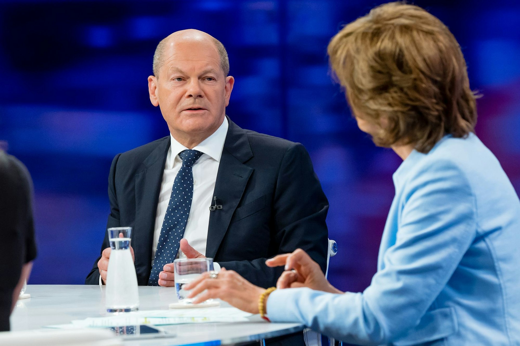 Bundeskanzler Olaf Scholz war am 7. Juli 2022 in der ZDF-Sendung „Maybrit Illner“ zu Gast.
