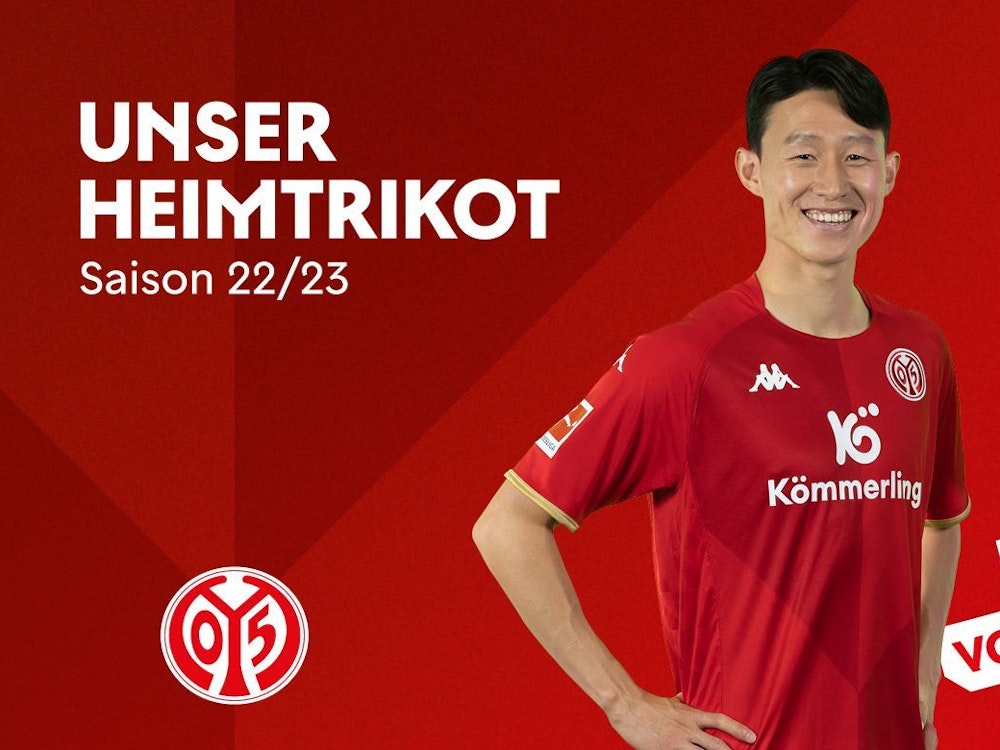 Das neue Heimtrikot von Mainz 05.
