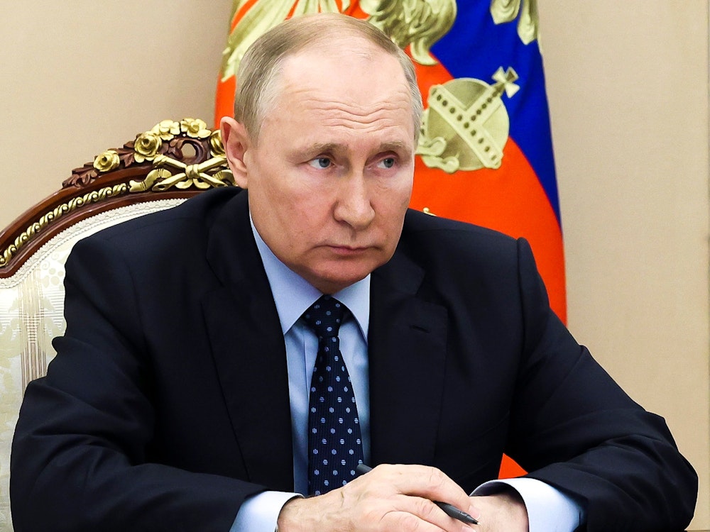 Russlands Präsident Wladimir Putin bei einem Kabinetts-Treffen im Juli.