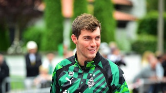 Joe Scally von Borussia Mönchengladbach, hier am 7. Juli 2022 im Trainingslager in Rottach-Egern, hofft auf eine starke zweite Saison bei den Fohlen.