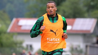Alassane Pléa während einer intensiven Einheit im Trainingslager am Tegernsee von Borussia Mönchengladbach.