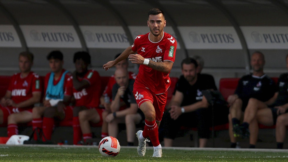 Sargis Adamyan erzielt am Sonntag (17. Juli 2022) in Offenbach sein Debüt-Tor für den 1. FC Köln.