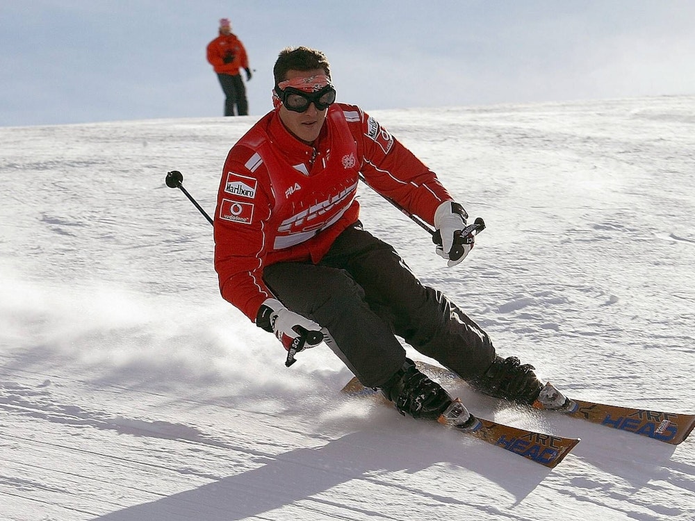 Michael Schumacher beim Wintersport.