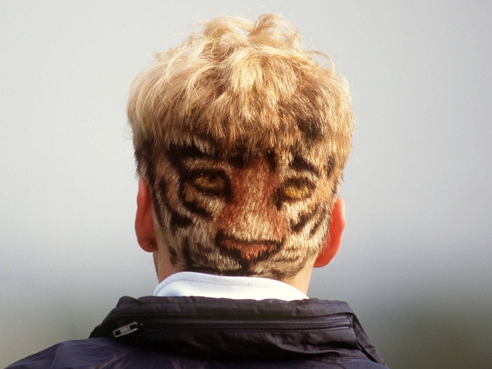Stefan Effenberg trägt ein Tiger-Motiv auf dem Hinterkopf.