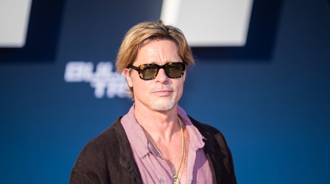 Schauspieler Brad Pitt, hier bei der Deutschlandpremiere des Kinofilms „Bullet Train“ am 19. Juli 2022 in Berlin, zog mit einem bestimmten Kleidungsstück alle Blicke auf sich.