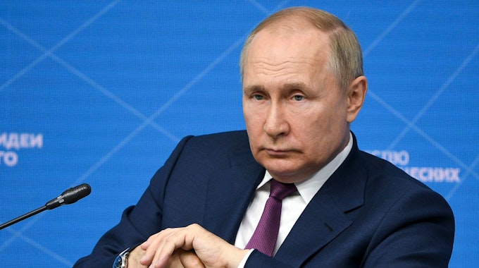 Wladimir Putin am 20. Juli 2022 in Moskau.
