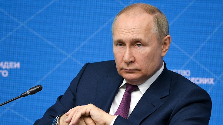 Wladimir Putin am 20. Juli 2022 in Moskau.