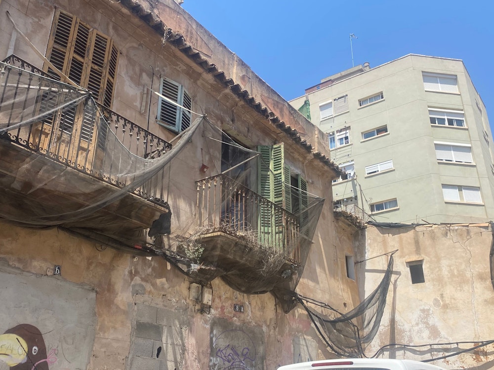 Ein Haus in extrem marodem Zustand in Palmas Viertel „La Soledat“