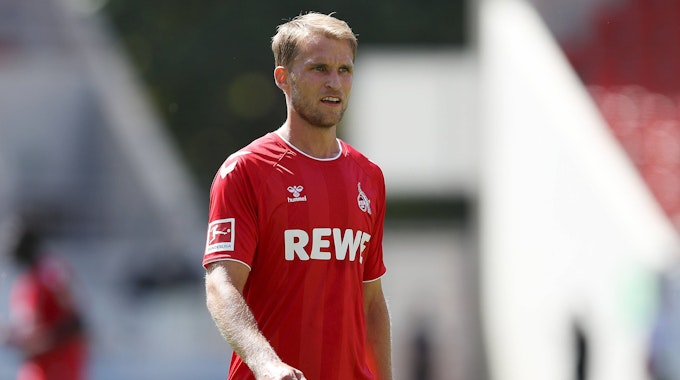Sebastian Andersson spielt für den 1. FC Köln gegen die Kickers Offenbach.