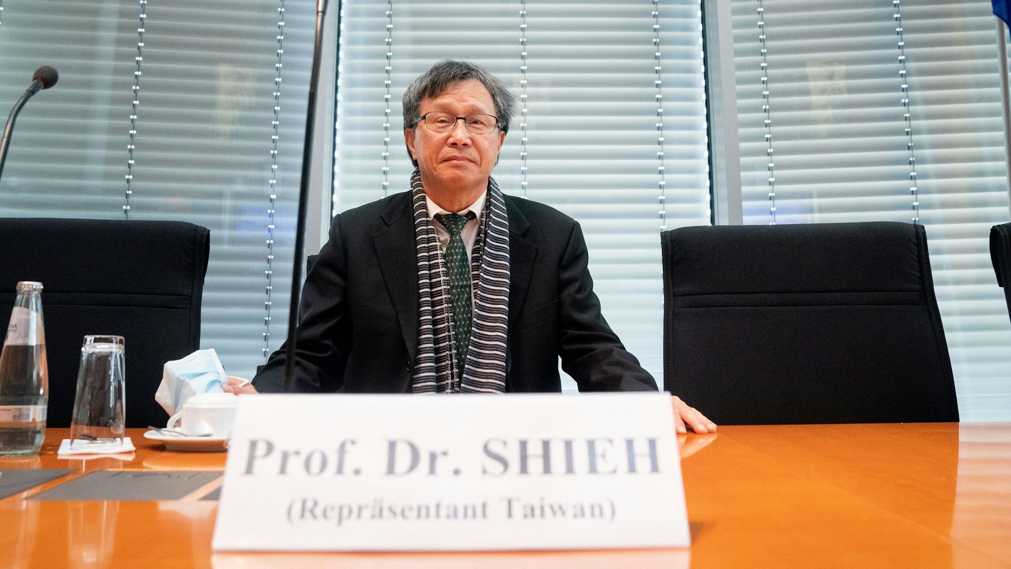 Der taiwanesische Germanist Jhy-Wey Shieh ist derzeit diplomatischer Vertreter Taiwans in der Bundesrepublik Deutschland. Hier ist er 2020 in Berlin zu sehen.