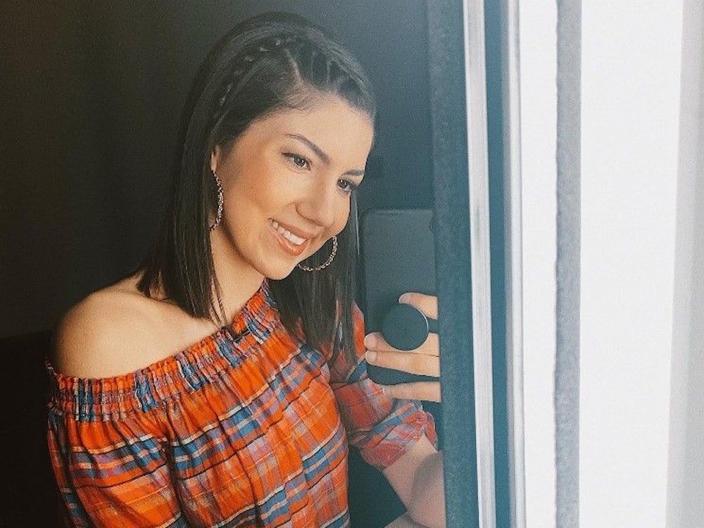 Amira Tröger auf einem Instagram-Selfie