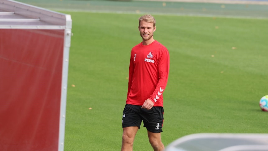 Sebastian Andersson ist nach seinen gescheiterten Dänemark-Verhandlungen zurück beim 1. FC Köln, hier am 6. August 2022