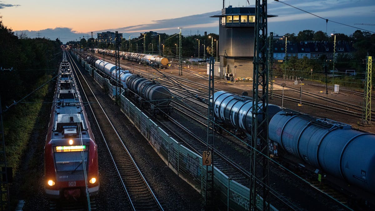 Güterwaggons stehen am 1. Oktober 2020 im Güterbahnhof Dormagen.&nbsp;