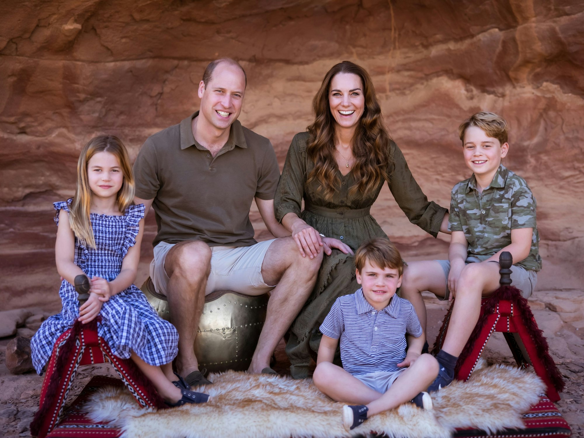 Prinz William und seine Familie posieren für ihre Weihnachtsgrüße 2021