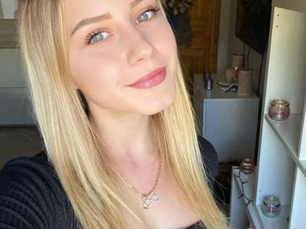 Loredana Wollny auf einem Instagram-Selfie.