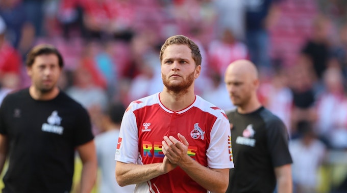Benno Schmitz hat sich gegen Stuttgart (28. August 2022) eine Sprunggelenksverletzung zugezogen.