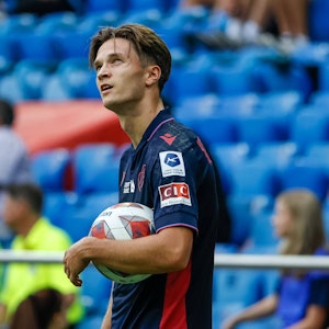 Noah Katterbach ist vom 1. FC Köln an den FC Basel ausgeliehen, hier am 14. August 2022 im Spiel gegen den FC Lugano.