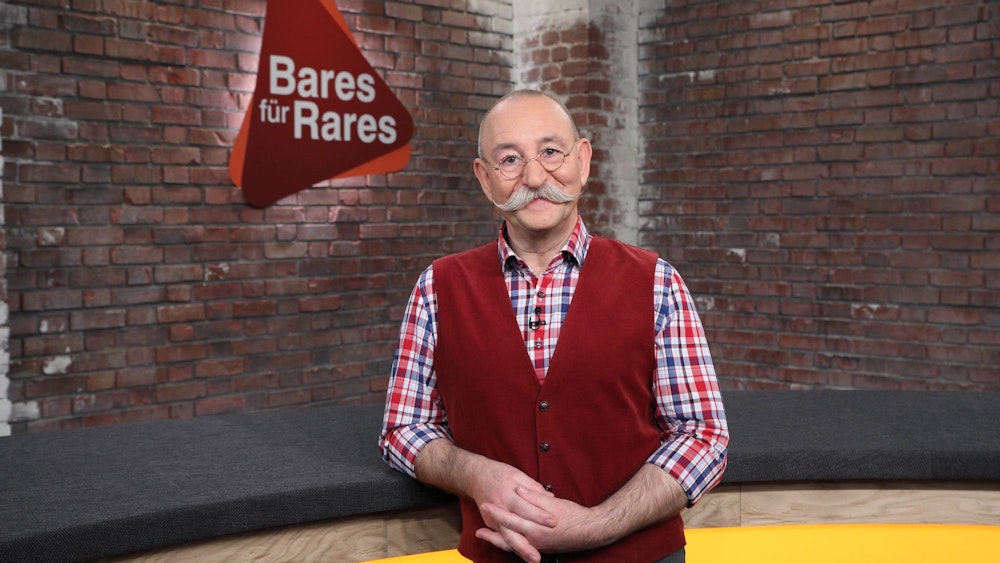 Am Montag (19. September 2022) fällt „Bares für Rares“ aus. Das Foto zeigt Horst Lichter, den Moderator der ZDF-Show.