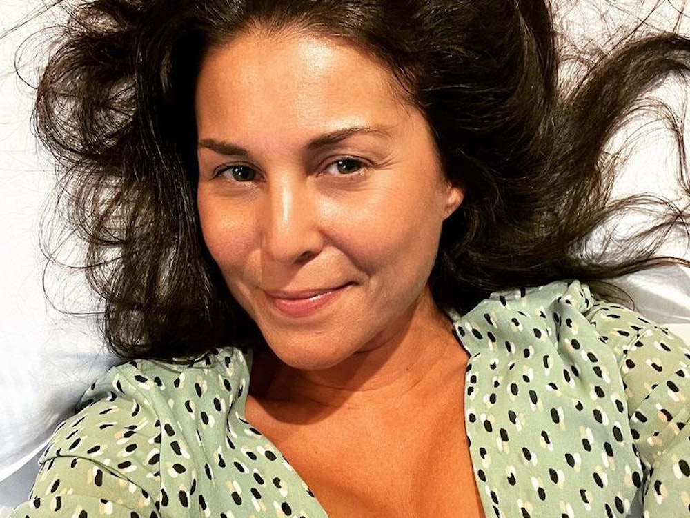 Vanessa Blumhagen, hier auf einem Instagram-Selfie vom Juli 2022, verzaubert Fans in knappem Outfit.