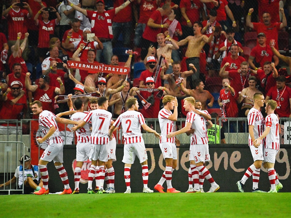 Der 1. FC Köln sicherte sich die Teilnahme an der Conference League mit dem Playoff-Sieg beim Fehérvár FC am 25. August 2022