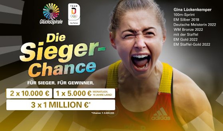 Gina Lückenkemper jubelt über ihre Erfolge bei den European Championships in München.