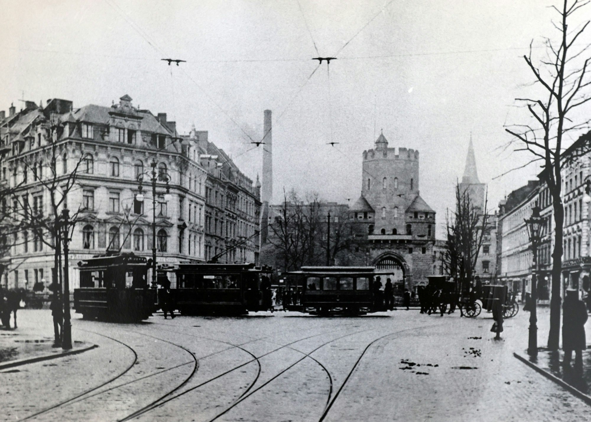 Historische Aufnahme des Chlodwigplatzes