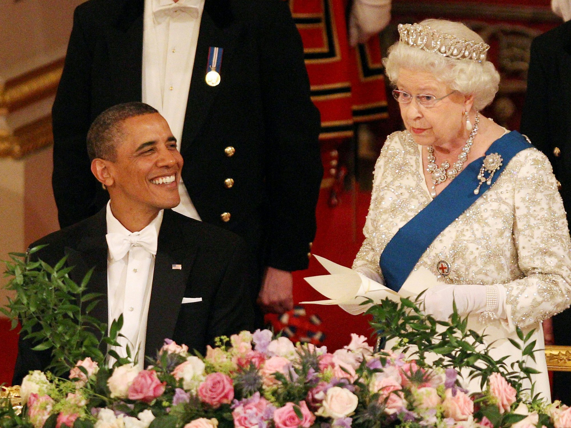 Das Foto zeigt US-Präsident Barack Obama und die Queen am 24. Mai 2011 im Buckingham Palace.