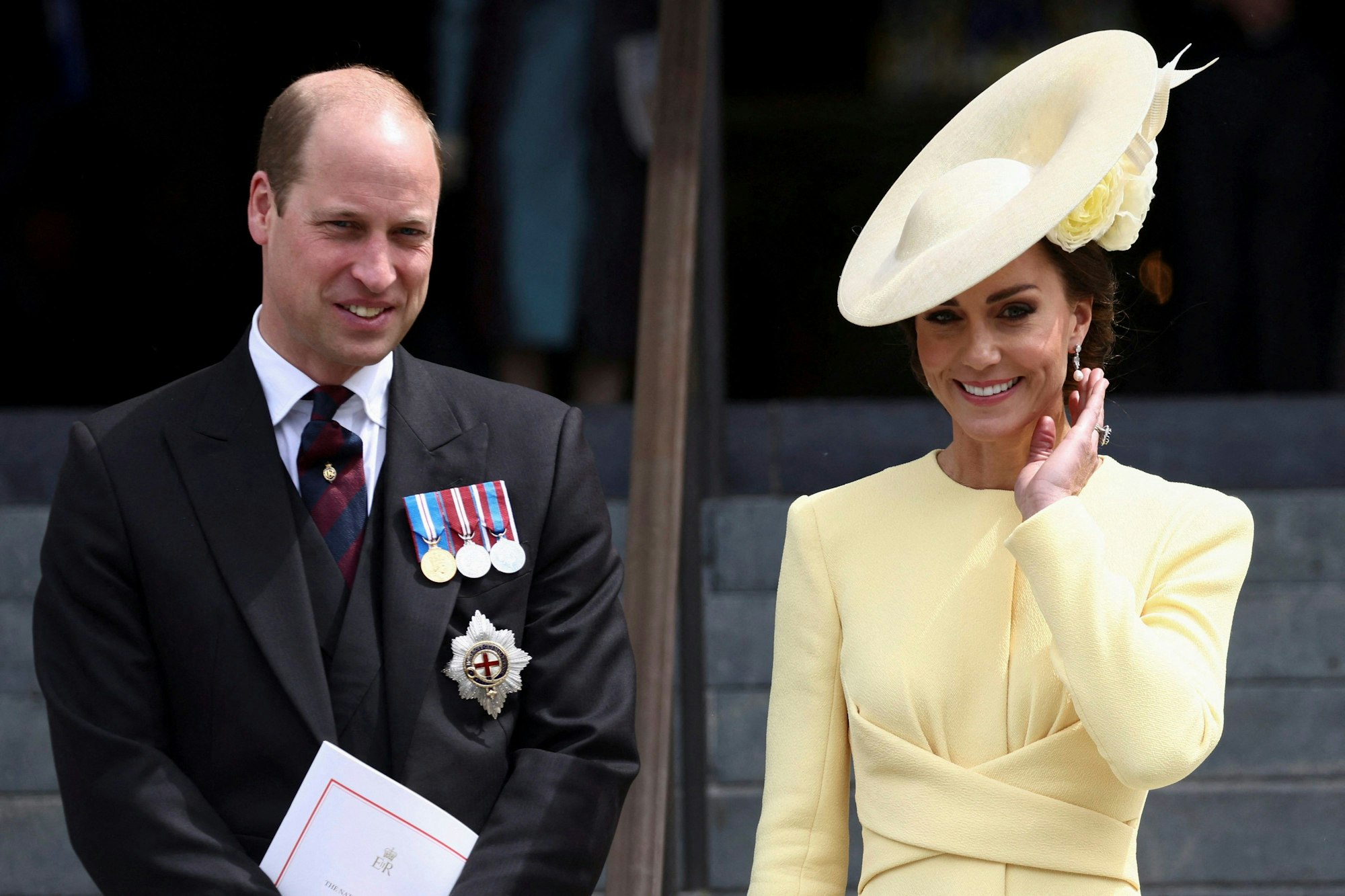 Stilsicher wie ihre verstorbene Schwiegermutter Diana: Prinz William (l), und Prinzessin Kate ve