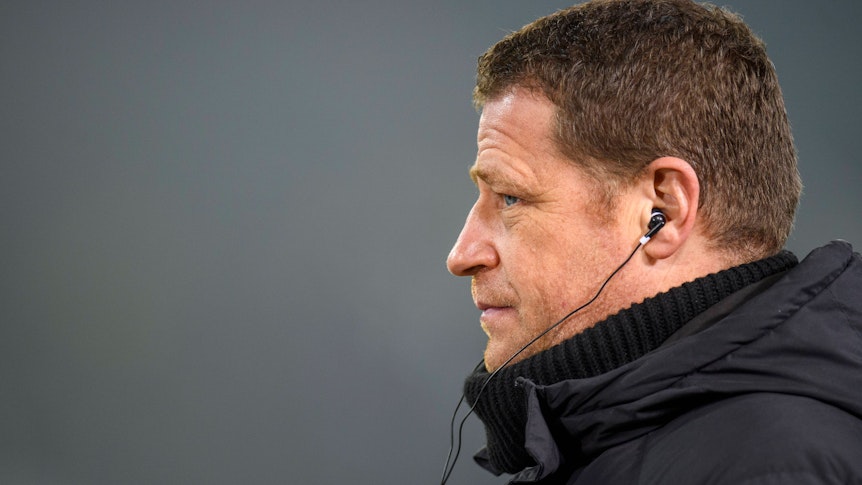 Max Eberl, Ex-Manager von Borussia Mönchengladbach, soll schon bald ein neues Amt bei Bundesliga-Konkurrent RB Leipzig annehmen. Das Foto zeigt ihn noch in Diensten der Fohlen am 15. Januar 2022 im Borussia-Park.