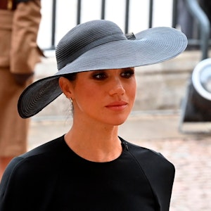 Herzogin Meghan erschien bei der Beerdigung von Queen Elizabeth II. auffällig geschminkt.