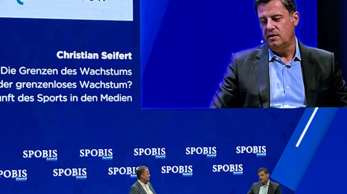 Ex-DFL-Chef Christian Seifert beim Spobis in Düsseldorf.