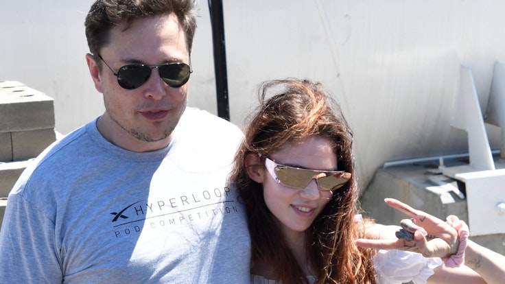 Tesla-Chef Elon Musk und Sängerin Grimes am 22. Juli 2018.