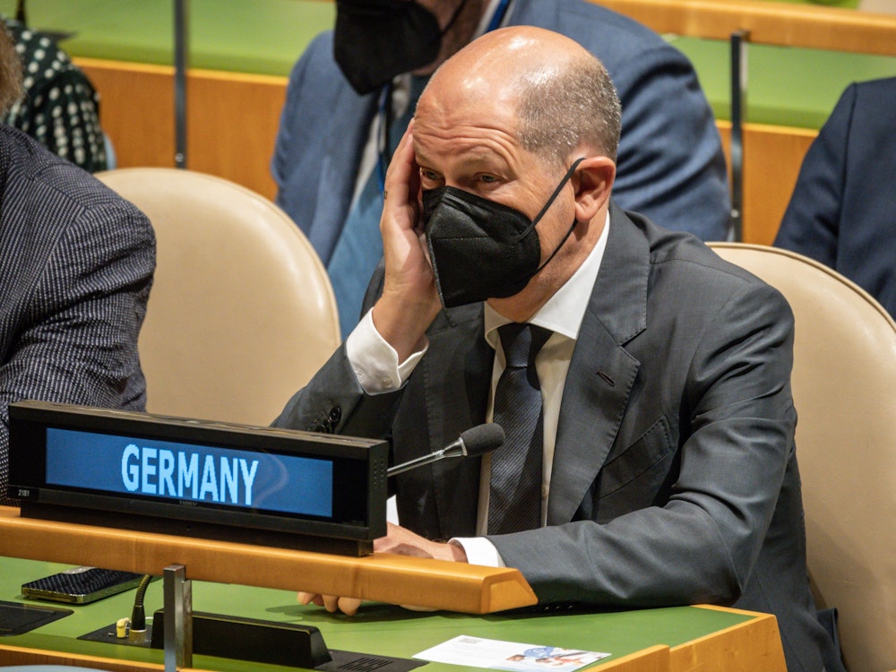 Bundeskanzler Olaf Scholz (SPD), nimmt an der Eröffnung der 77. Generaldebatte der UN-Vollversammlung teil. Hauptthema wird der russische Angriffskrieg in der Ukraine sein.