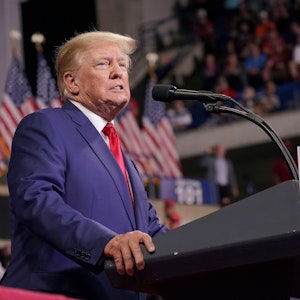 Donald Trump, ehemaliger Präsident der USA, spricht bei einer Kundgebung in Wilkes-Barre, Pennsylvania am 3. September 2022.
