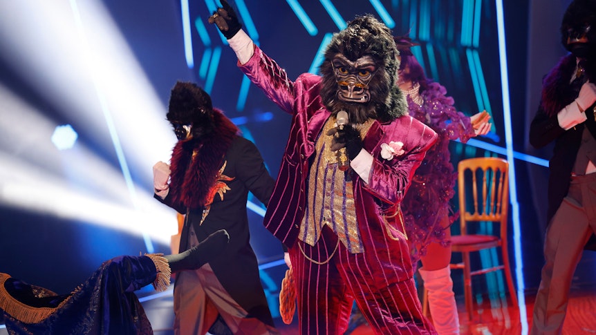 „Der Gorilla“ steht in der ProSieben-Show „The Masked Singer“ auf der Bühne.