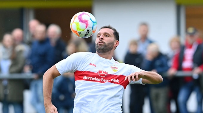 Kevin Kuranyi beim Amateurduell zwischen der Traditionsmannschaft des VfB Stuttgart und dem SV Poltringen.